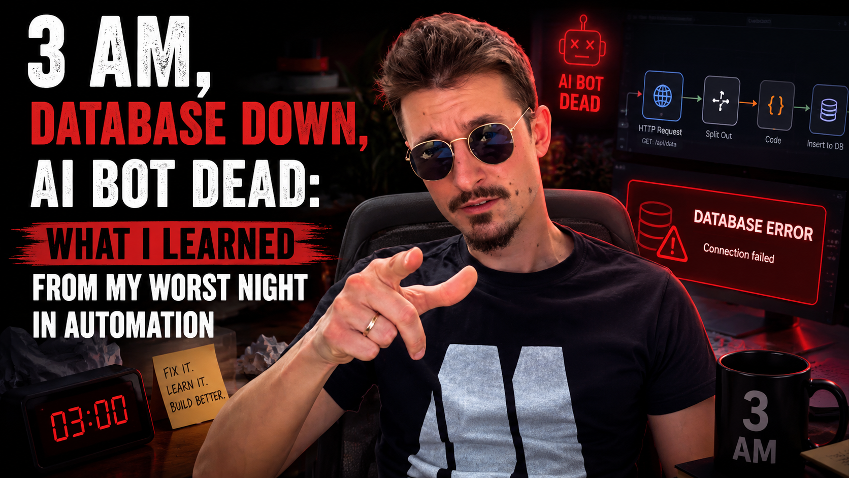 3 AM, Database Down, AI Bot Dead: What I Learned From My Worst Night in Automation