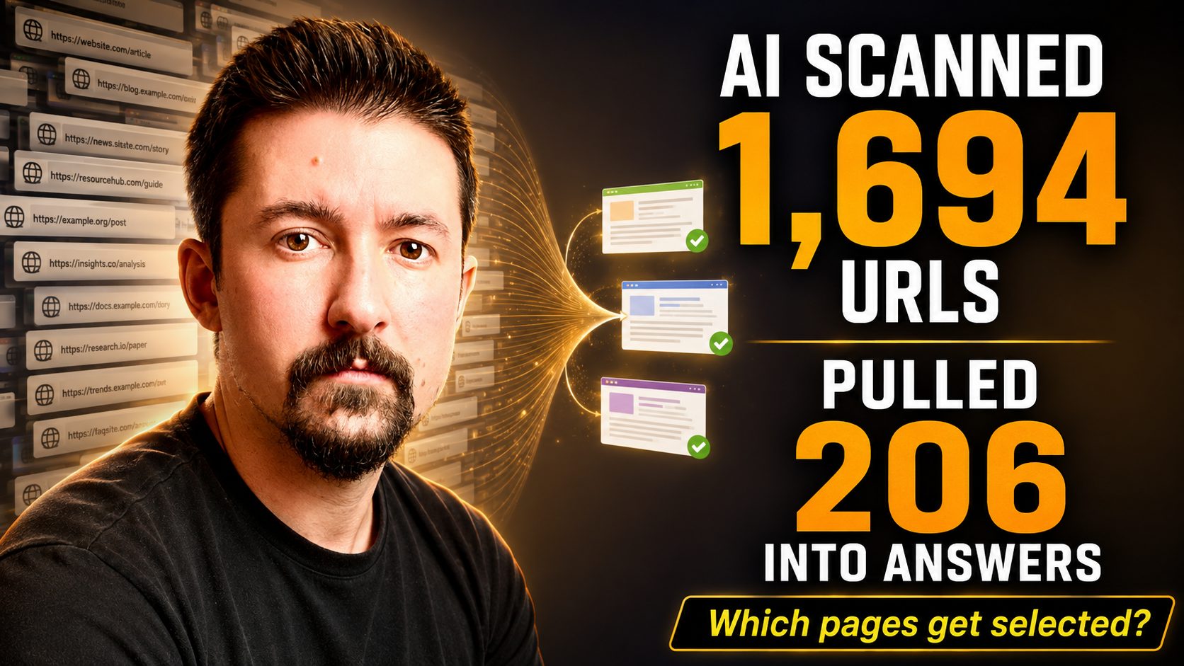 AI Crawled 1,703 URLs and Pulled 207 Into Answers. The Gap Is the Whole Job.